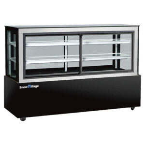 Buy Double side Glass door Chilled Food Display DG-1200FZK Online - Commercial Fridges - 1 - NZ Depot Delivery