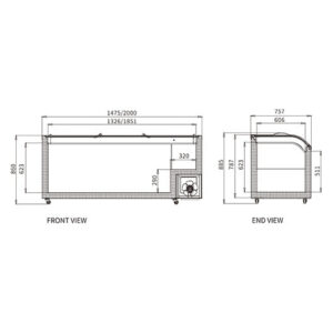 Buy Dual Temperature Supermarket Island Freezer SD/SC-718 Online - Commercial Freezers - 2 - NZ Depot Delivery