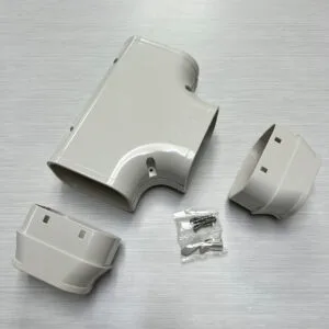 Buy Duct T-Joint 100mm Ivory PD-100RT AC0232 - Toyo Ducting & Accessories Online NZ Depot 1