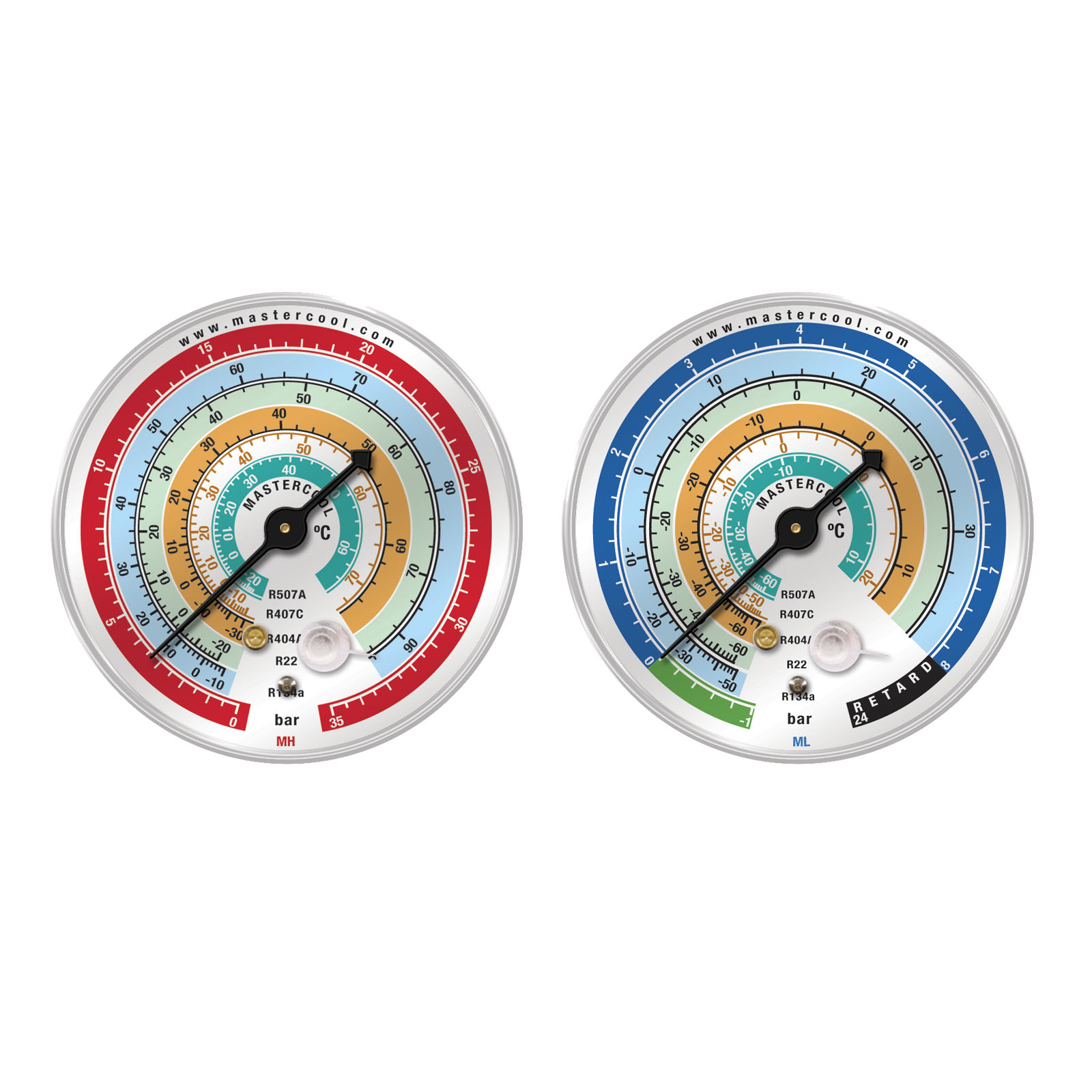 Mastercool High Pressure Gauge 80mm, R22-134A-404/7, 1 Buy Mastercool High Pressure Gauge 80mm, R22-134A-404/7, T4320M - Service Manifold Gauges And Hoses Online NZ Depot 1