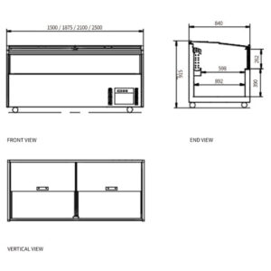 Buy Modular Supermarket Island Freezer CQT-19L Online - Commercial Freezers - 2 - NZ Depot Delivery