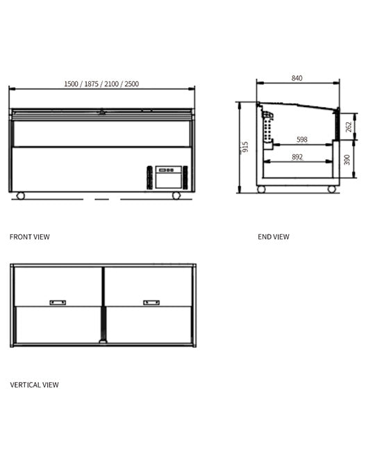 Modular Supermarket Island Freezer CQT-19L - CQT-19L - Snow Village Commercial Fridge - 2 - NZ Depot Buy Modular Supermarket Island Freezer CQT-19L Online - Commercial Freezers - 2 - NZ Depot Delivery
