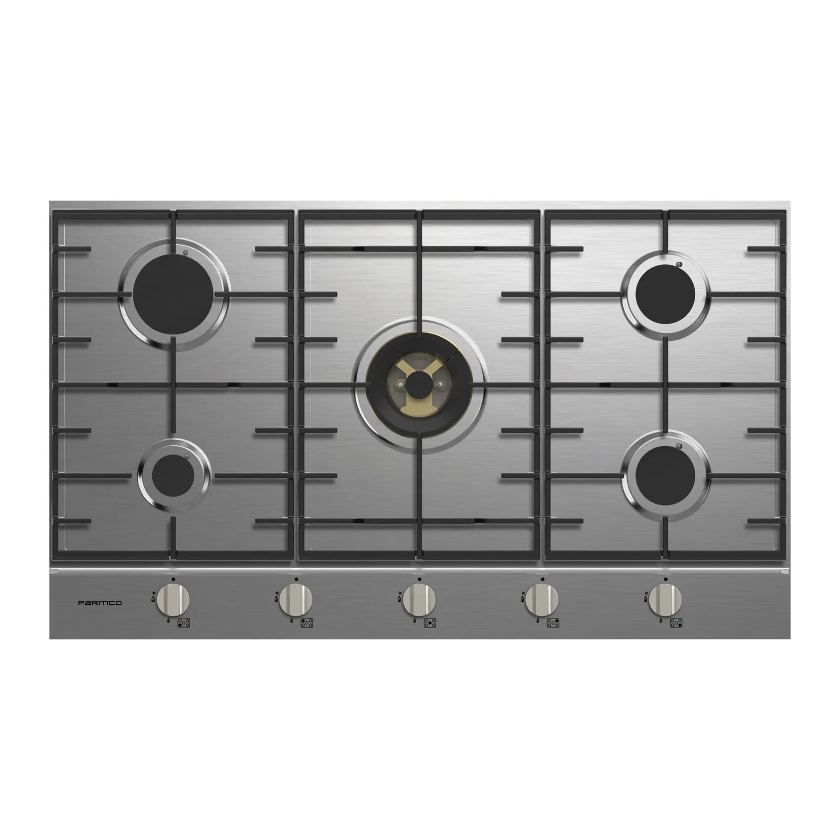 Parmco Gas cooktop series7 900mm stainless 4burner+wok 1 Buy Parmco Gas cooktop series7 900mm stainless 4burner+wok Online - - 1 - NZ Depot Kitchen