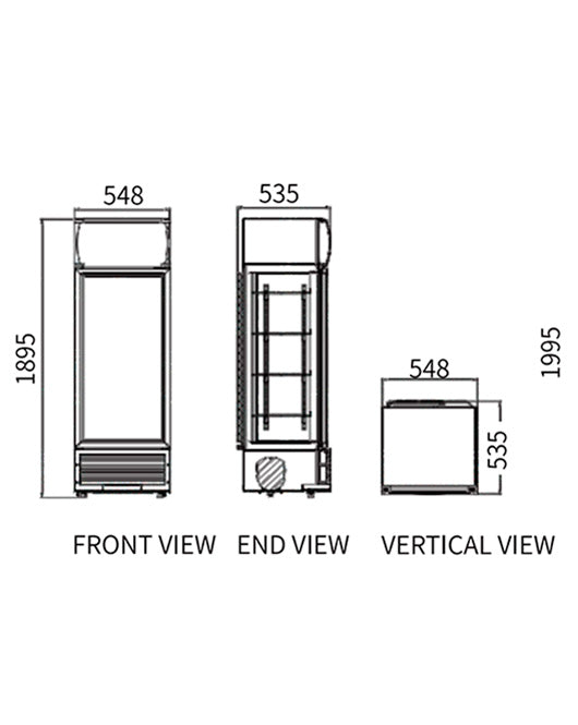 Single Glass Door Display Fridge LC-278(A) - LC-278(A) - Snow Village Commercial Fridge - 2 - NZ Depot Buy Single Glass Door Display Fridge LC-278(A) Online - Commercial Fridges - 2 - NZ Depot Delivery