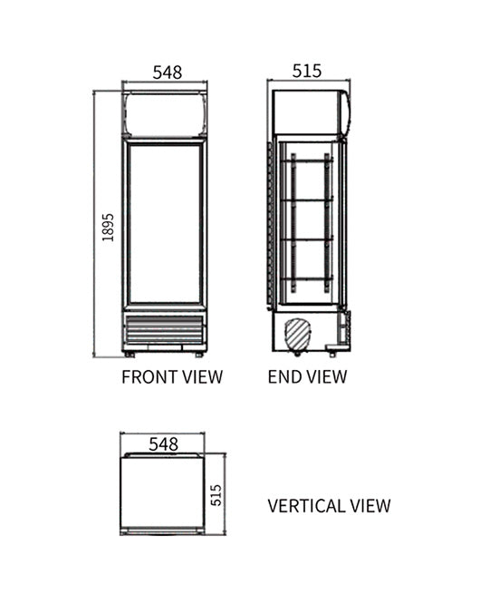 Single Glass Door Display Fridge LC-278B - LC-278B - Snow Village Commercial Fridge - 2 - NZ Depot Buy Single Glass Door Display Fridge LC-278B Online - Commercial Fridges - 2 - NZ Depot Delivery