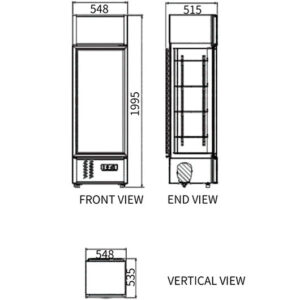 Buy Single Glass Door Display Fridge LC-298B Online - Commercial Fridges - 2 - NZ Depot Delivery