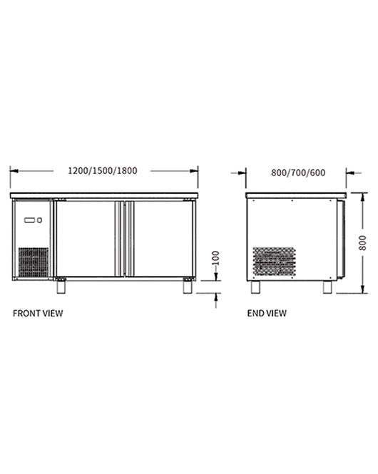 Stainless Double Door Workbench Freezer PLD-12N2F (600MM) - PLD-12N2F (600MM) - Snow Village Commercial Fridge - 2 - NZ Depot Buy Stainless Double Door Workbench Freezer PLD-12N2F (600MM) Online - Commercial Freezers - 2 - NZ Depot Delivery