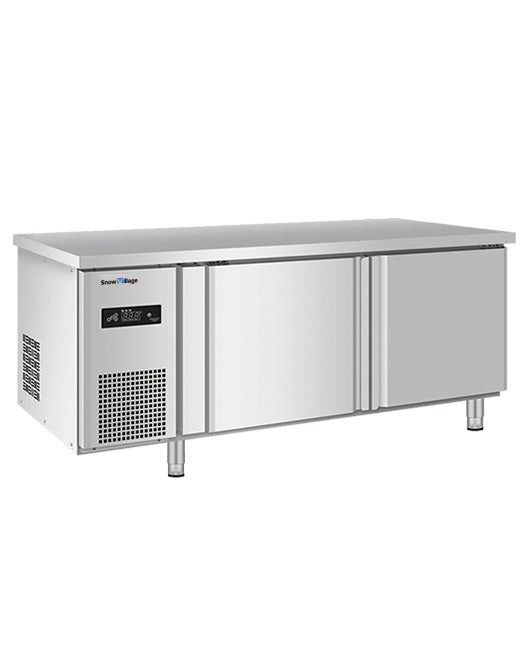 Stainless Double Door Workbench Freezer PLD-12N2F (600MM) | Commercial Refrigeration | Snow Village 1 Buy Stainless Double Door Workbench Freezer PLD-12N2F (600MM) Online - Commercial Freezers - 1 - NZ Depot Delivery