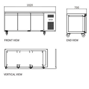 Buy Stainless Steel Triple Door Freezer GNF2090L3 Online - Commercial Freezers - 2 - NZ Depot Delivery