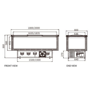 Buy Supermarket Island Freezer SD/SC-1800 Online - Commercial Freezers - 2 - NZ Depot Delivery