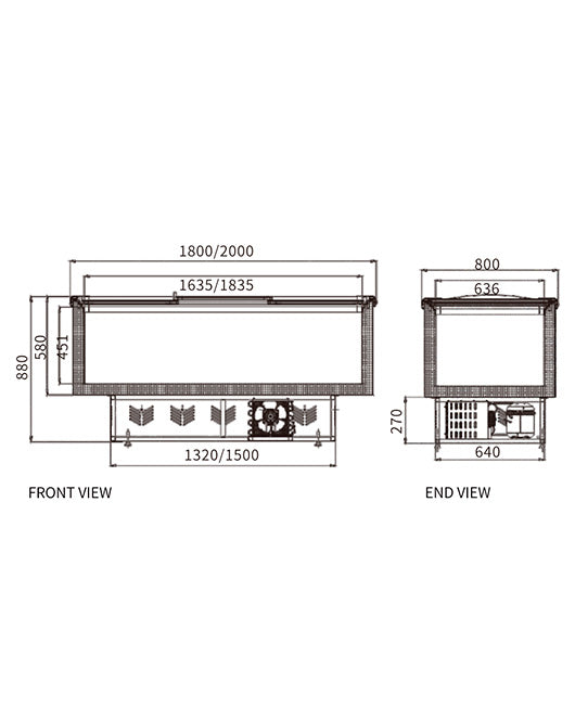Supermarket Island Freezer SD/SC-2000 - SD/SC-2000 - Snow Village Commercial Fridge - 2 - NZ Depot Buy Supermarket Island Freezer SD/SC-2000 Online - Commercial Freezers - 2 - NZ Depot Delivery