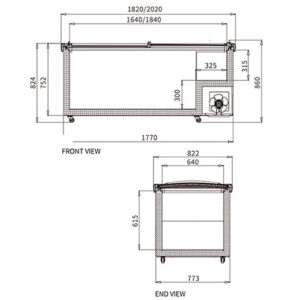 Buy Supermarket Island Freezer SD/SC-2000RS (Wide Editon） Online - Commercial Freezers - 2 - NZ Depot Delivery