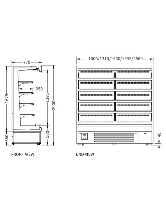 Supermarket Vertical Display Chiller XC-ZL-19-A/770 - XC-ZL-19-A/770 - Snow Village Commercial Fridge - 2 - NZ Depot Buy Supermarket Vertical Display Chiller XC-ZL-19-A/770 Online - Commercial Fridges - 2 - NZ Depot Delivery