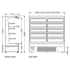 Buy Supermarket Vertical Display Chiller XC-ZL-25-A/770 Online - Commercial Fridges - 2 - NZ Depot Delivery
