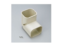 Buy Toyo Densen Duct Corner 80mm Ivory DK-80 AC0209 - Toyo Ducting & Accessories Online NZ Depot 1