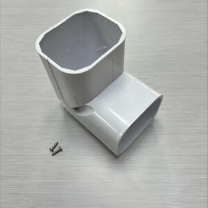 Buy Toyo Densen Duct Corner 80mm White WDK-80 AC0282W - Toyo Ducting & Accessories Online NZ Depot 1