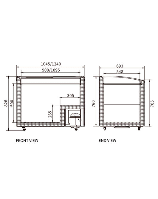 Two Sliding Glass Lids Dual Temperature Chest Freezer SD/SC-258YH - SD/SC-258YH - Snow Village Commercial Fridge - 2 - NZ Depot Buy Two Sliding Glass Lids Dual Temperature Chest Freezer SD/SC-258YH Online - Commercial Freezers - 2 - NZ Depot Delivery