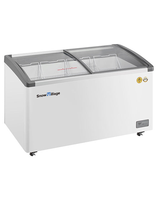 Two Sliding Glass Lids Dual Temperature Chest Freezer SD/SC-328Y | Commercial Refrigeration | Snow Village 1 Buy Two Sliding Glass Lids Dual Temperature Chest Freezer SD/SC-328Y Online - Commercial Freezers - 1 - NZ Depot Delivery