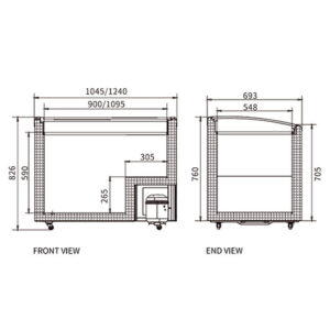 Buy Two Sliding Glass Lids Dual Temperature Chest Freezer SD/SC-328YH Online - Commercial Freezers - 2 - NZ Depot Delivery