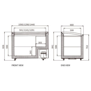 Buy Two Sliding Glass Lids Dual Temperature Chest Freezer SD/SC-400Y Online - Commercial Freezers - 2 - NZ Depot Delivery