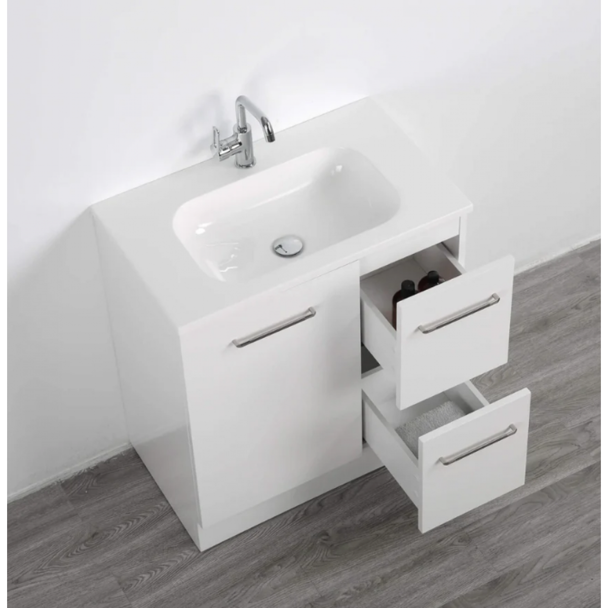 Vanity - Misty Series 700F White - 100% Water Proof - T700F - White - Vanities - 4 - NZ DEPOT Bathroom Buy Vanity - Misty Series 700F White - 100% Water Proof Online - Vanities - Freestanding - Square Basin - 4 - NZ Depot Delivery