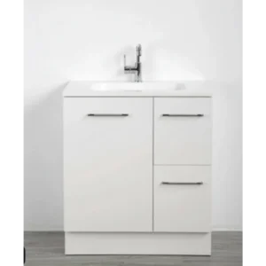 Buy Vanity - Misty Series 700F White - 100% Water Proof Online - Vanities - Freestanding - Square Basin - 1 - NZ Depot Delivery