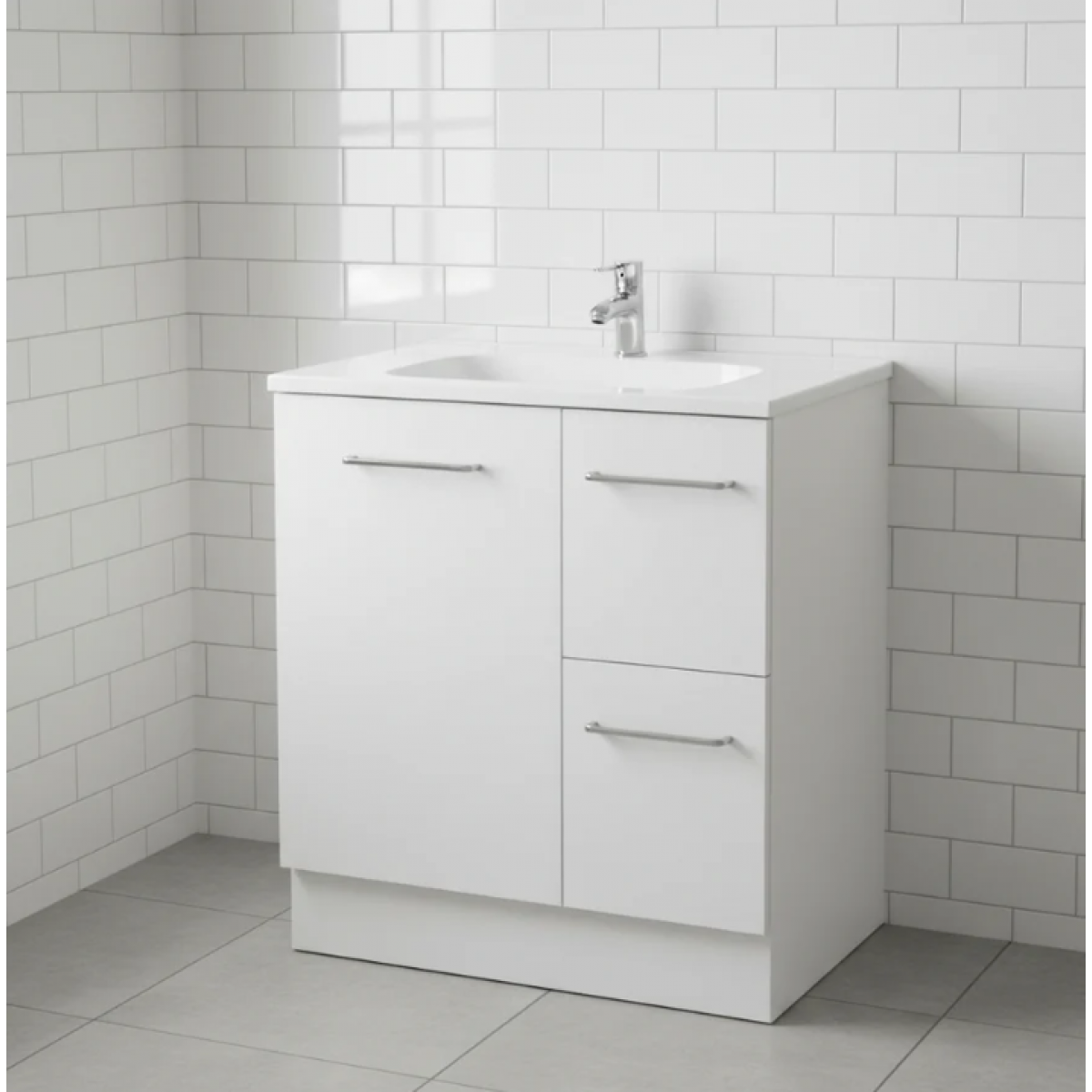 Vanity - Misty Series 700F White - 100% Water Proof - T700F - White - Vanities - 5 - NZ DEPOT Bathroom Buy Vanity - Misty Series 700F White - 100% Water Proof Online - Vanities - Freestanding - Square Basin - 5 - NZ Depot Delivery