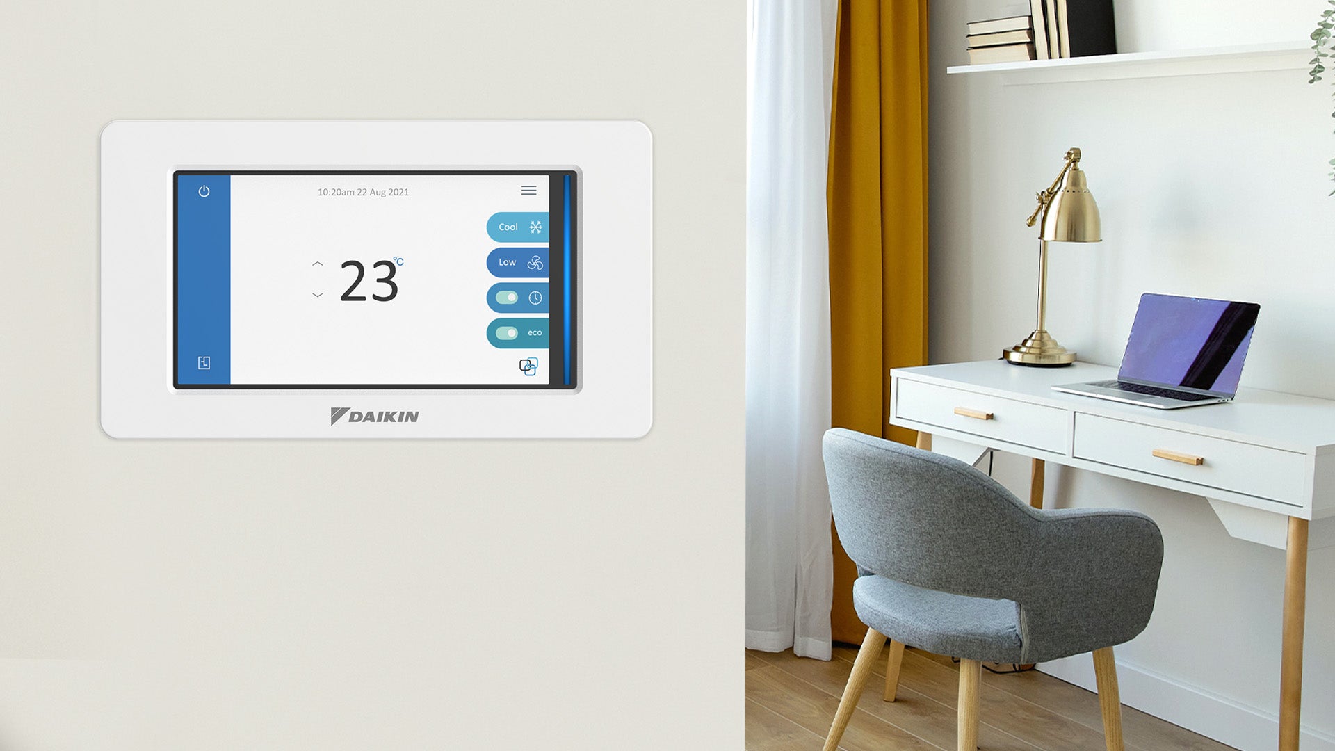 Daikin Daikin Indoor TOUCH-ZONE-CONTROLLER Daikin Controller TOUCH-ZONE-CONTROLLER - Lifestyle View, Christchurch