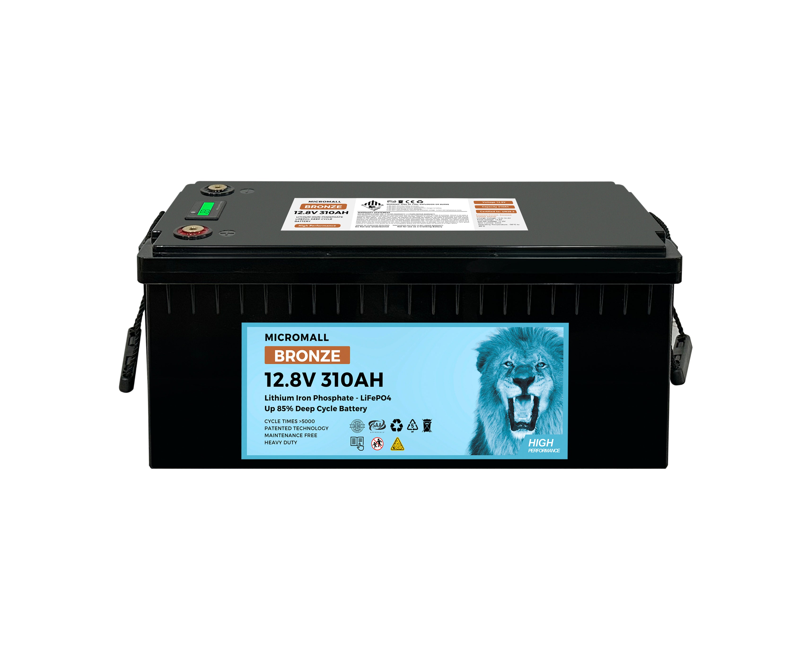 Bronze 12V 300Ah 310Ah Lithium Battery LiFePO4 Battery Deep Cycle Battery Solar 1 Bronze 12V 300Ah 310Ah - BTL-12V310B front view | NZ Depot
