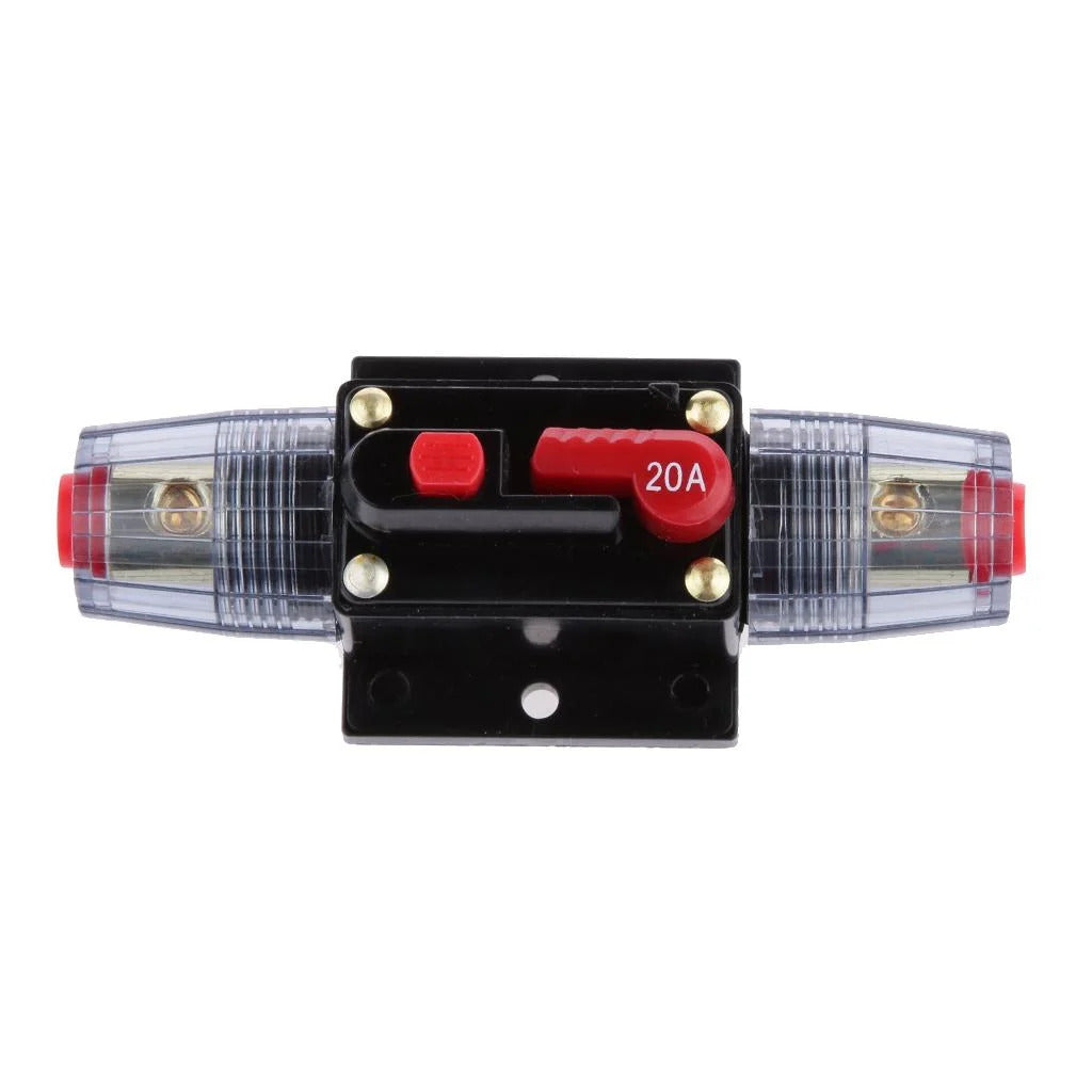 20A Heavy-Duty Inline Resettable Circuit Breaker 1 20A Heavy-Duty Inline Resettable - Breaker-20a front view | NZ Depot