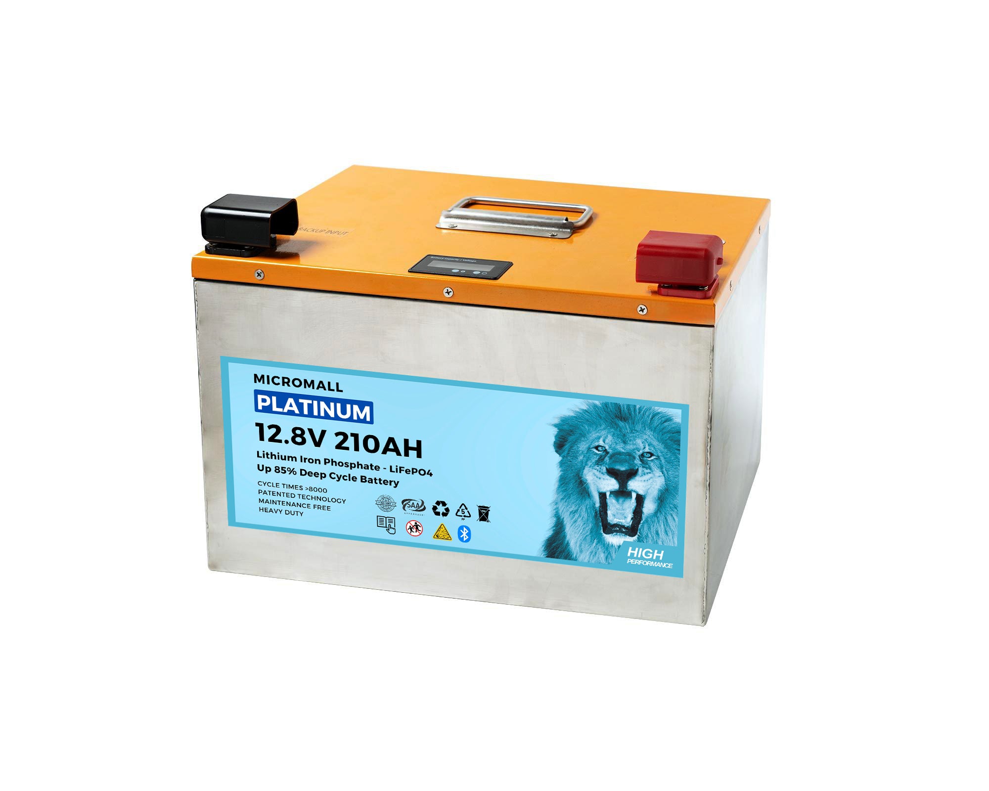 12V 200Ah 210Ah Lithium Battery LiFePO4 Battery Deep Cycle Battery Solar Battery 1 12V 200Ah 210Ah Lithium Battery LiFePO4 - BTL-12V210M front view | NZ Depot