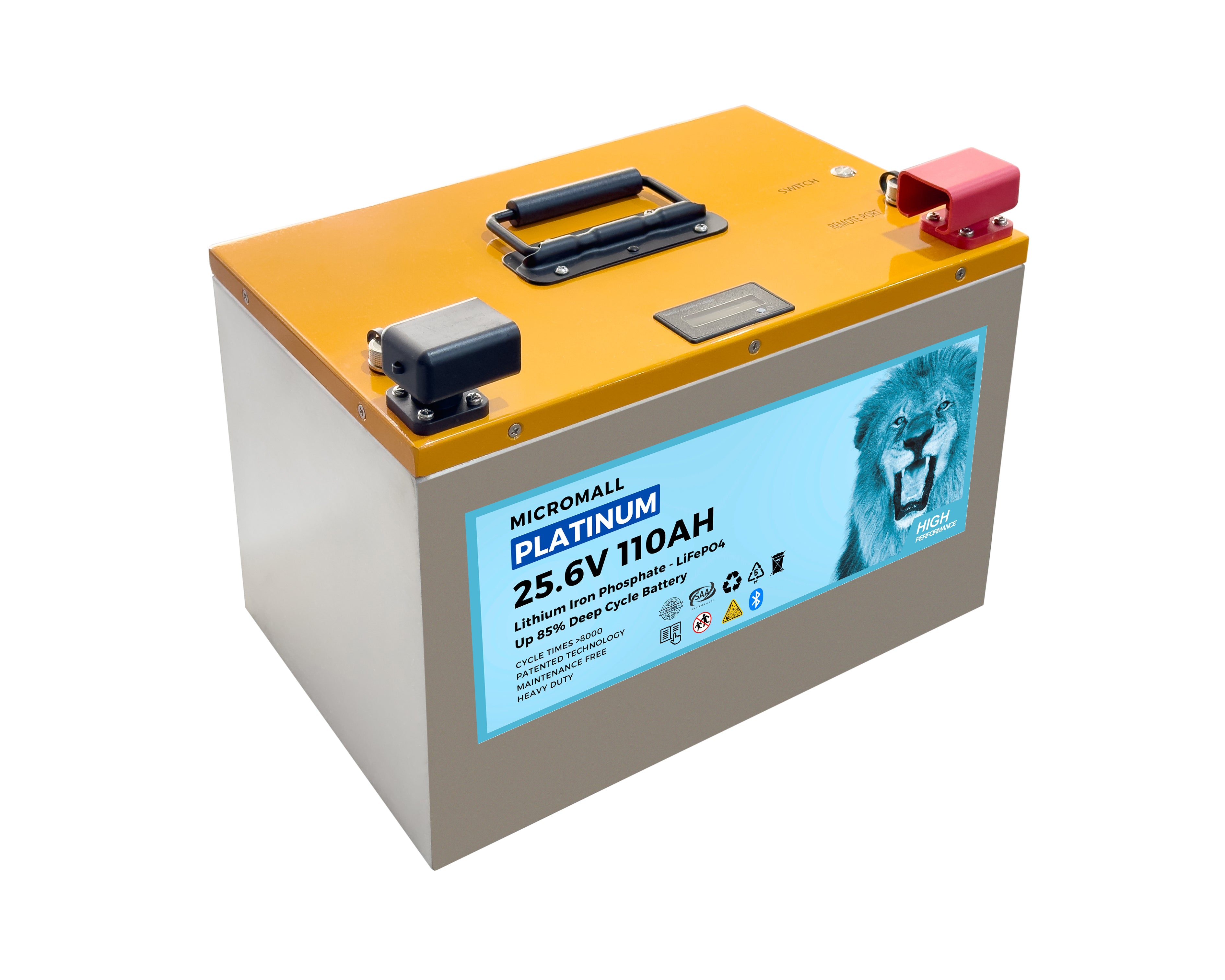 24V 100Ah 110Ah Lithium Battery LiFePO4 Battery Deep Cycle Battery Solar Battery 1 24V 100Ah 110Ah Lithium Battery LiFePO4 - BTL-24V110M front view | NZ Depot
