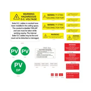 Solar Label Kit - - SL-LABEL front view | NZ Depot