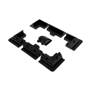 Black 7 Pcs Solar - MOUNT7-BK front view | NZ Depot