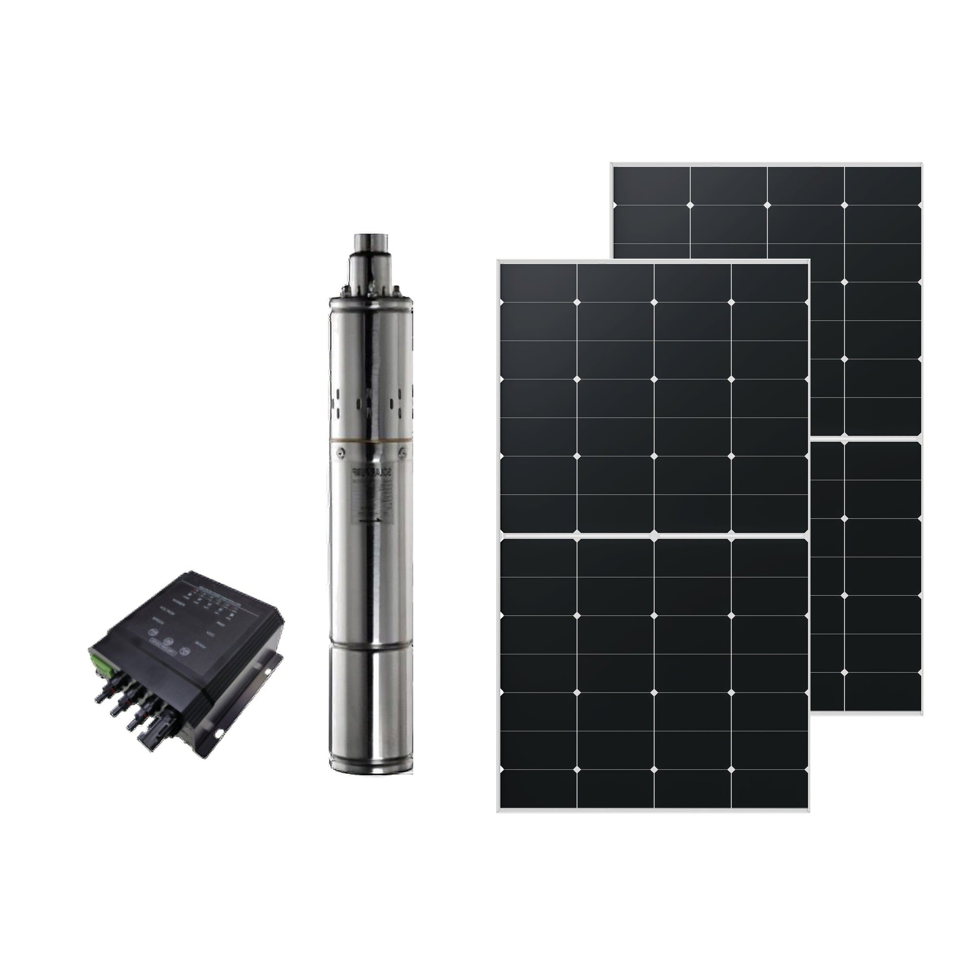 3inch Helical Rotor Solar Power Submersible Pump Combo 1 3inch Helical Rotor Solar - PUMP-D24/140 front view | NZ Depot
