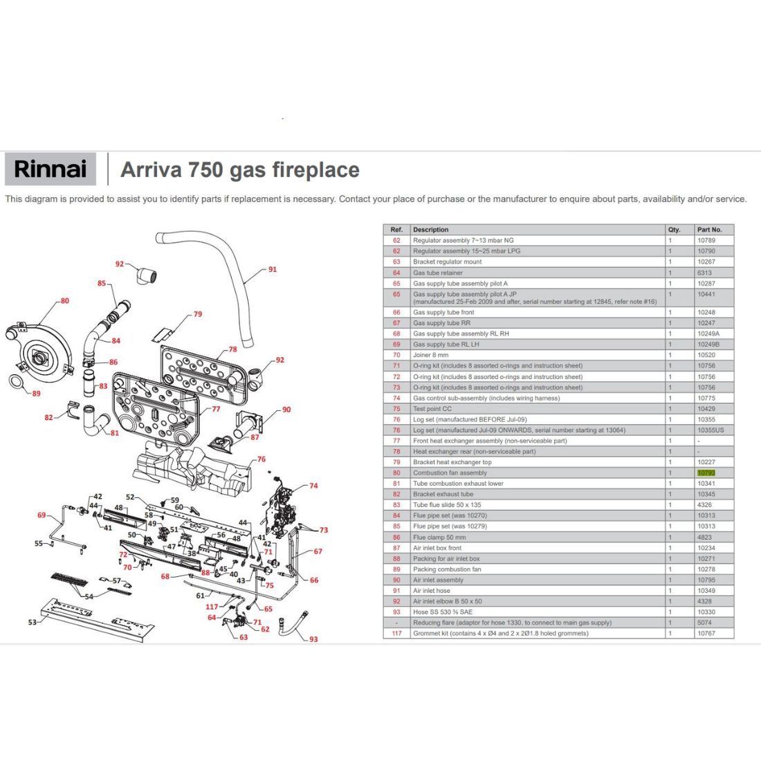 Rinnai RIN-10793 - Combustion Fan Assy 750 1 Rinnai RIN-10793 - Combustion Fan Assy 750 | NZ Depot