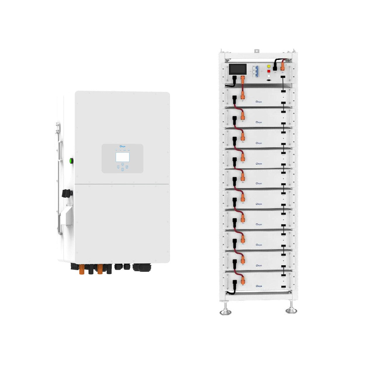 Deye 50kW Three Phase Hybrid Inverter with 51.20kWh Lithium Batteries 1 Deye 50kW Three Phase Hybrid - DY-50K-P3BT front view | NZ Depot