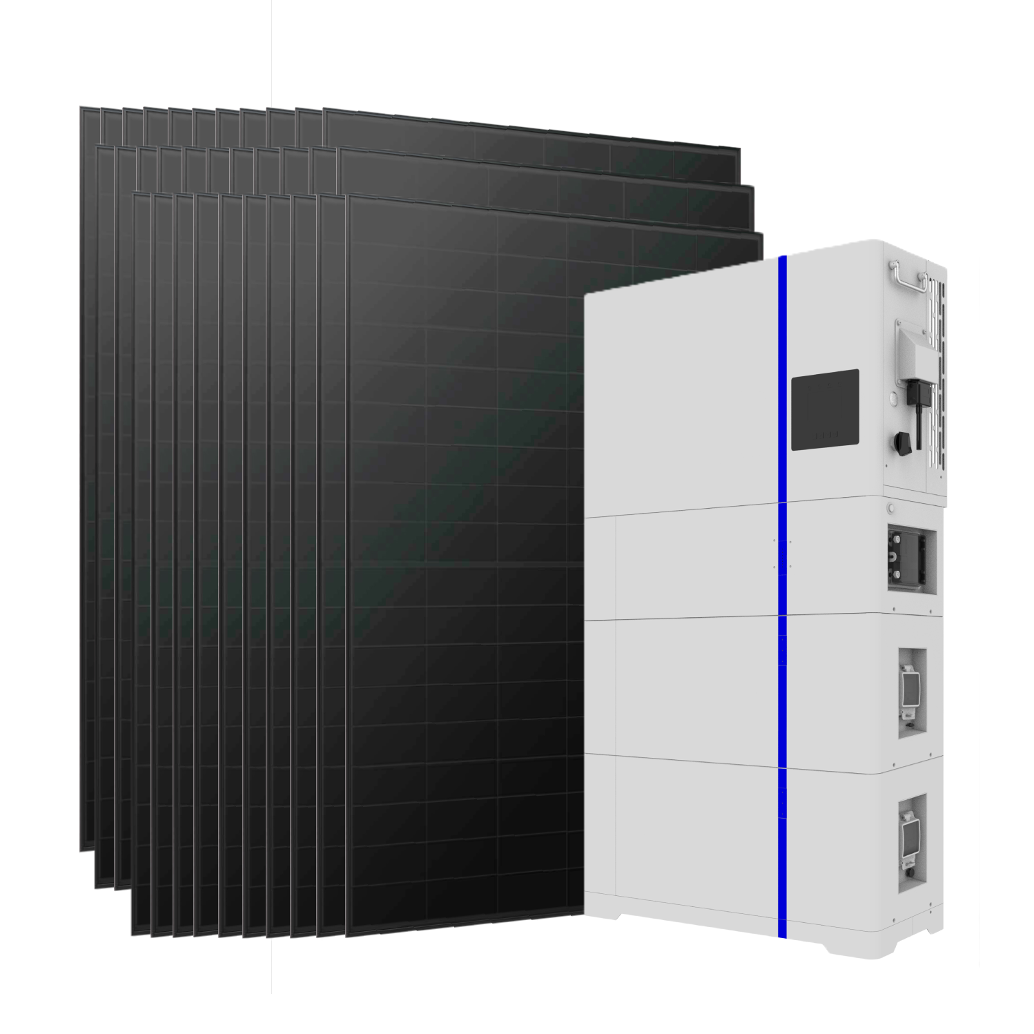 Deye 10kW 10.24kWh Three Phase All-in-One Home Solar System with 32 Panels 1 Deye 10kW 10.24kWh Three - AI-W5.1-10P3-B2PV front view | NZ Depot