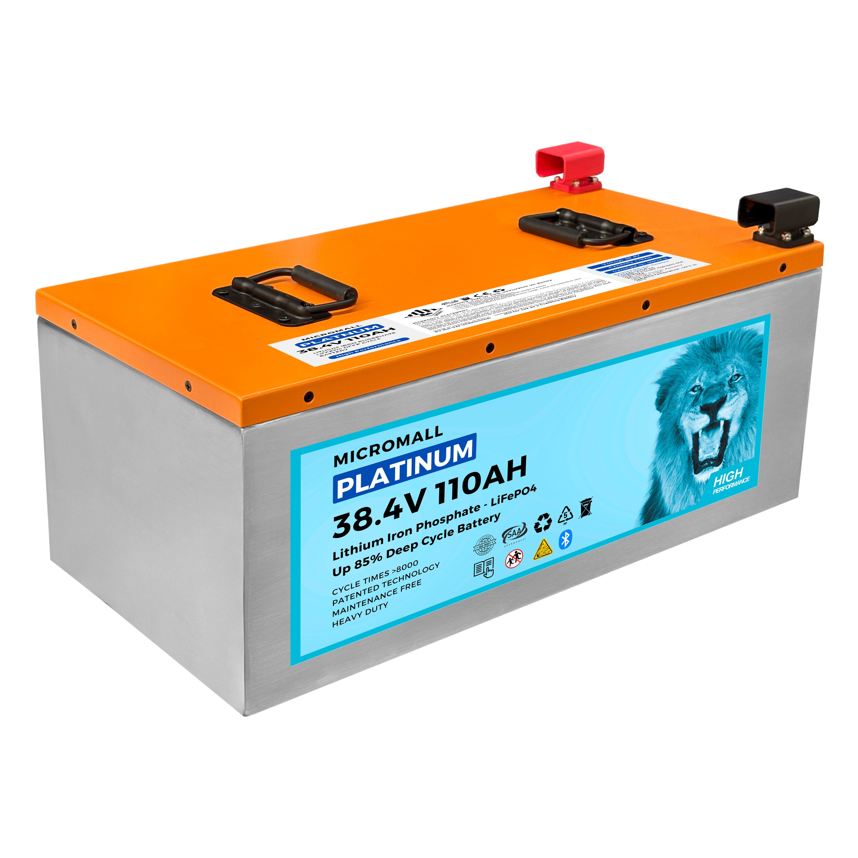 36V 110Ah Lithium Battery LiFePO4 Battery Deep Cycle Battery Solar Battery 1 36V 110Ah Lithium Battery - BTL-36V110 front view | NZ Depot