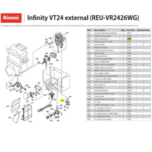Rinnai RIN-3074 - Gas Connection 2408 & VT Range | NZ Depot