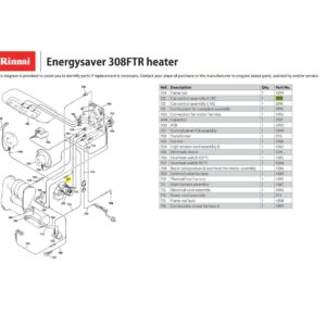 Rinnai RIN-3595 - Gas Control LP 308 1004 | NZ Depot