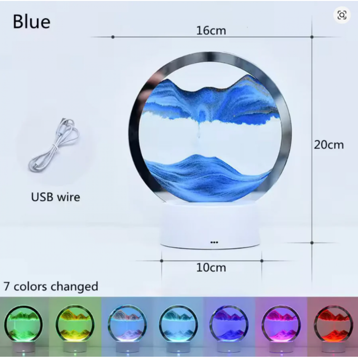 3D Flowing Sand Painting Night Light - Sand Night Light - Home Decor - 2 - NZ DEPOT Bathroom Buy 3D Flowing Sand Painting Night Light Online - Home Decor - - 2 - NZ Depot Delivery