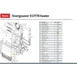 Rinnai RIN-4021 - Panel Front WH 557 | NZ Depot