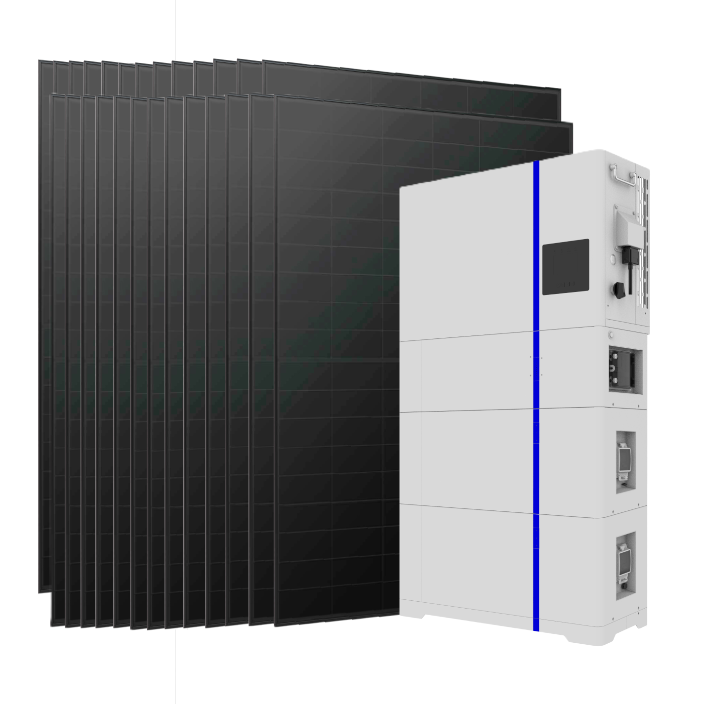 Deye 10kW 10.24kWh Single Phase All-in-One Home Solar System with 26 Panels 1 Deye 10kW 10.24kWh Single - AI-W5.1-10P1-B2PV front view | NZ Depot