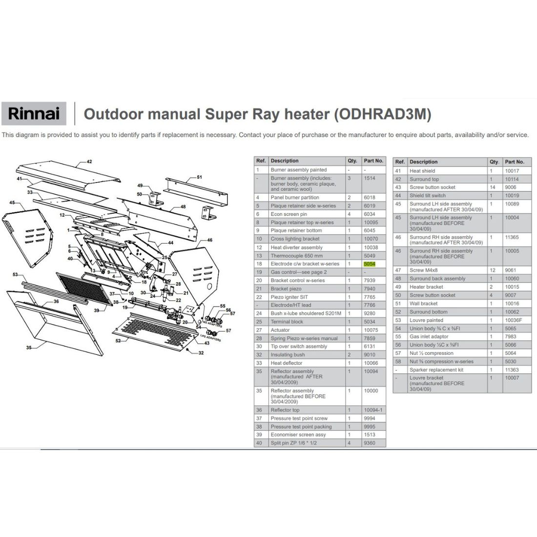 Rinnai RIN-5054 - Electrode C/w Bracket W Series 1 Rinnai RIN-5054 - Electrode C/w Bracket W Series | NZ Depot