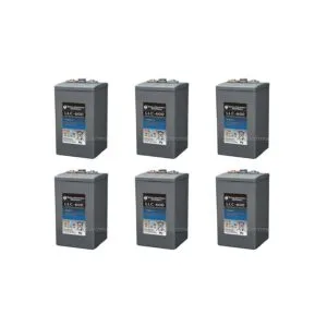 Deep Cycle Solar Storage Battery 12V 7.2kW - PAC-BT2V600AH-6 front view | NZ Depot