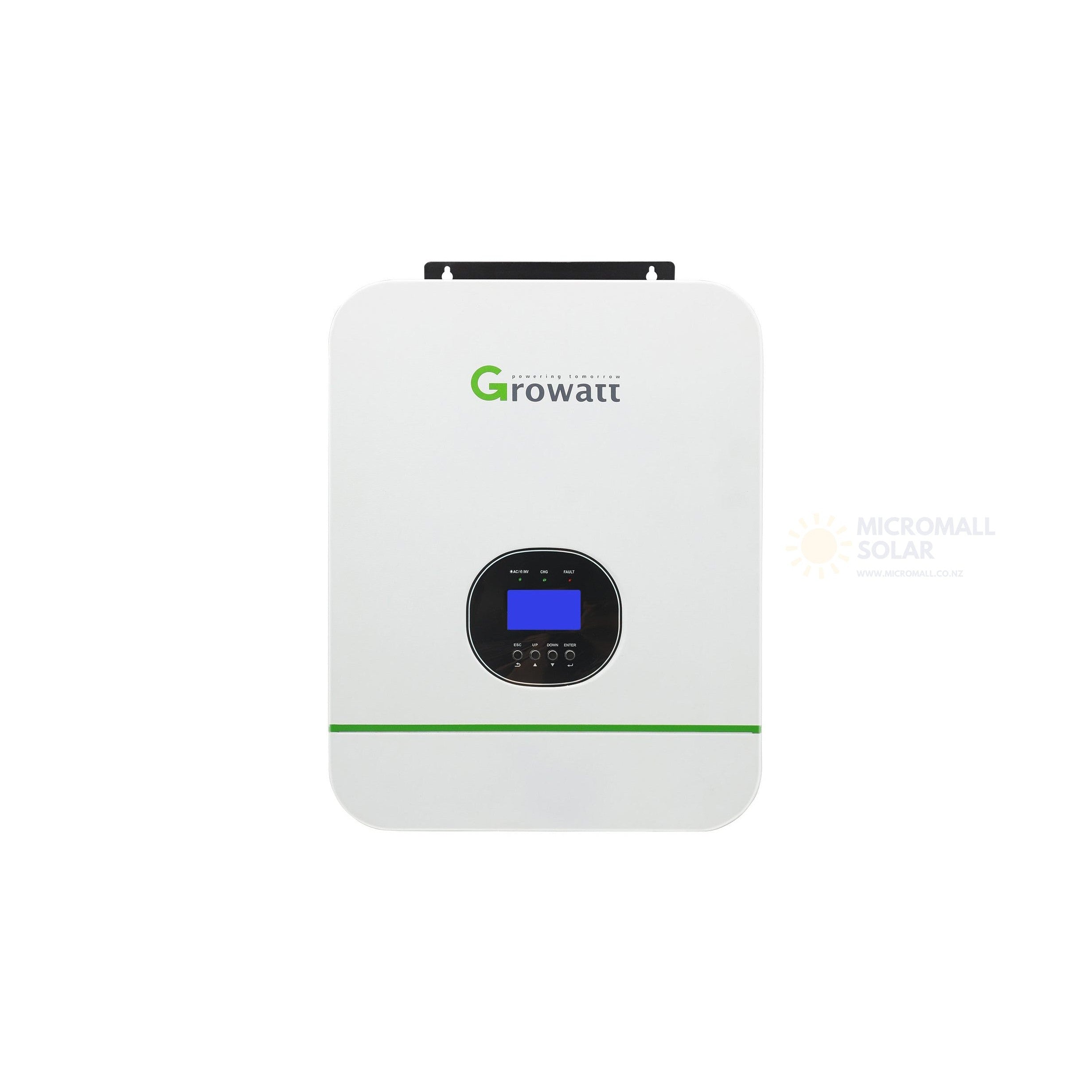 Growatt SPF 3000TL HVM-24 Hybrid Charger Inverter 3kW 24V 1 Growatt SPF 3000TL HVM-24 - SPF3000TL front view | NZ Depot