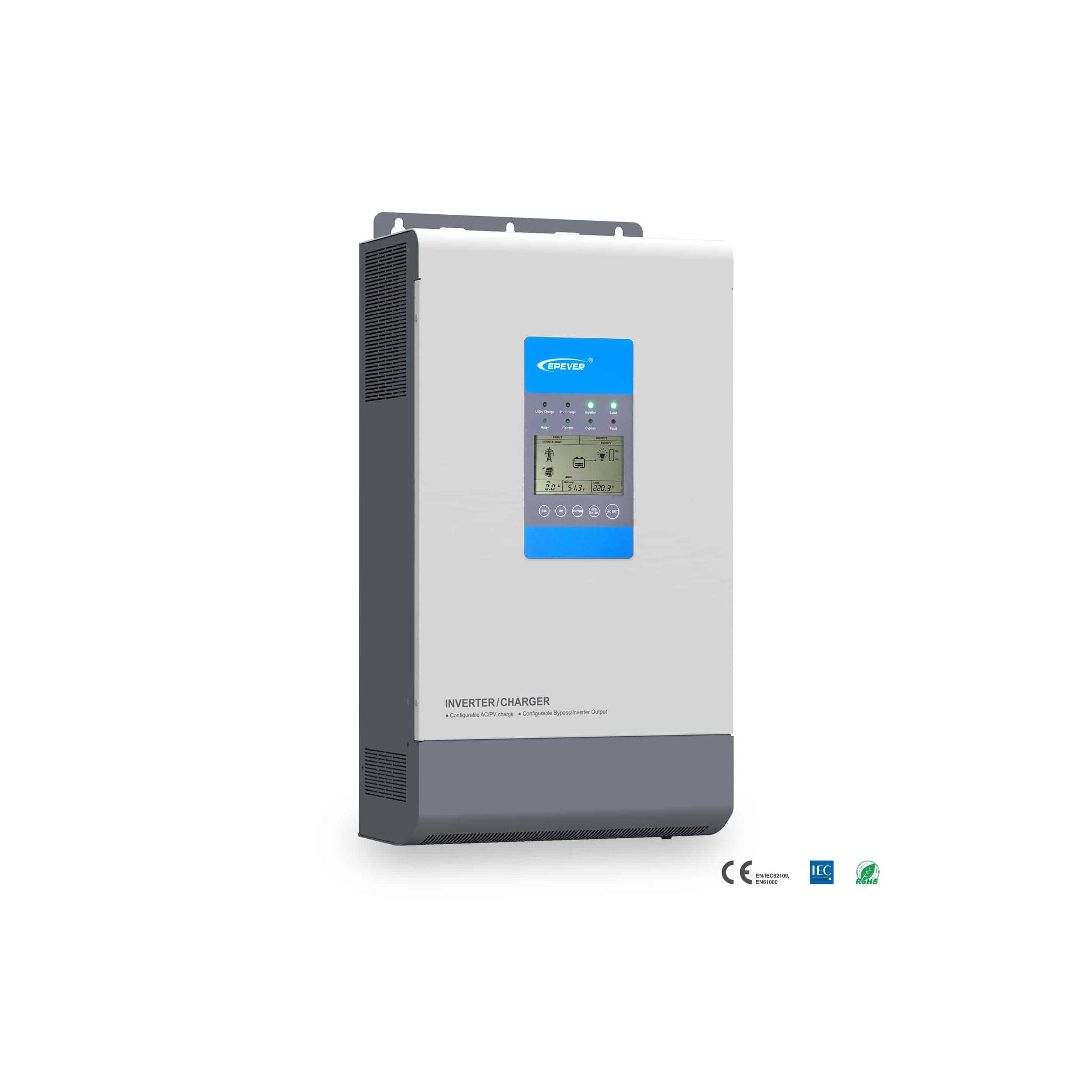 EPEVER UP5000-M10342 Upower 48V 5000W Inverter 100A MPPT Controller 1 EPEVER UP5000-M10342 Upower 48V - UP5000-M10342 front view | NZ Depot