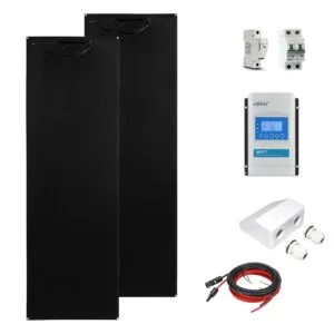 400W Flexible Solar Panel - CB400EPX30A front view | NZ Depot