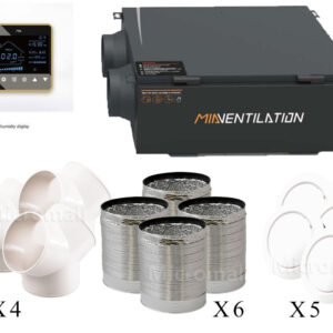 Premium Heat Exchange Ventilation System for - MIA-AHE250GL front view | NZ Depot